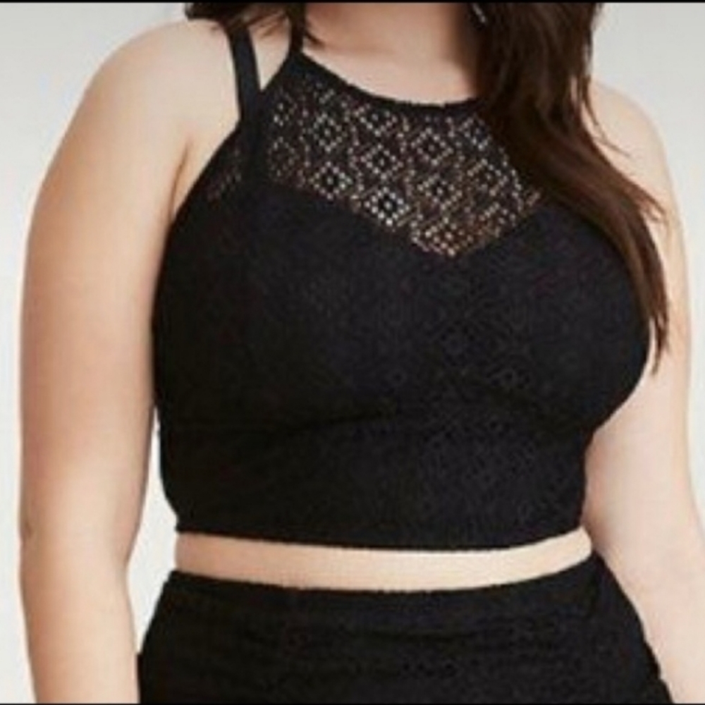 3x Torrid Crochet Swim Halter Top